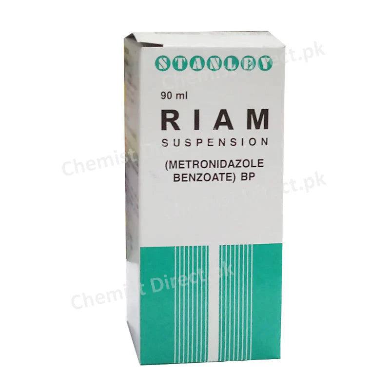 Riam Suspension 60ml (Metronidazole Benzoate) – Gut and Diarrhea Infection Relief