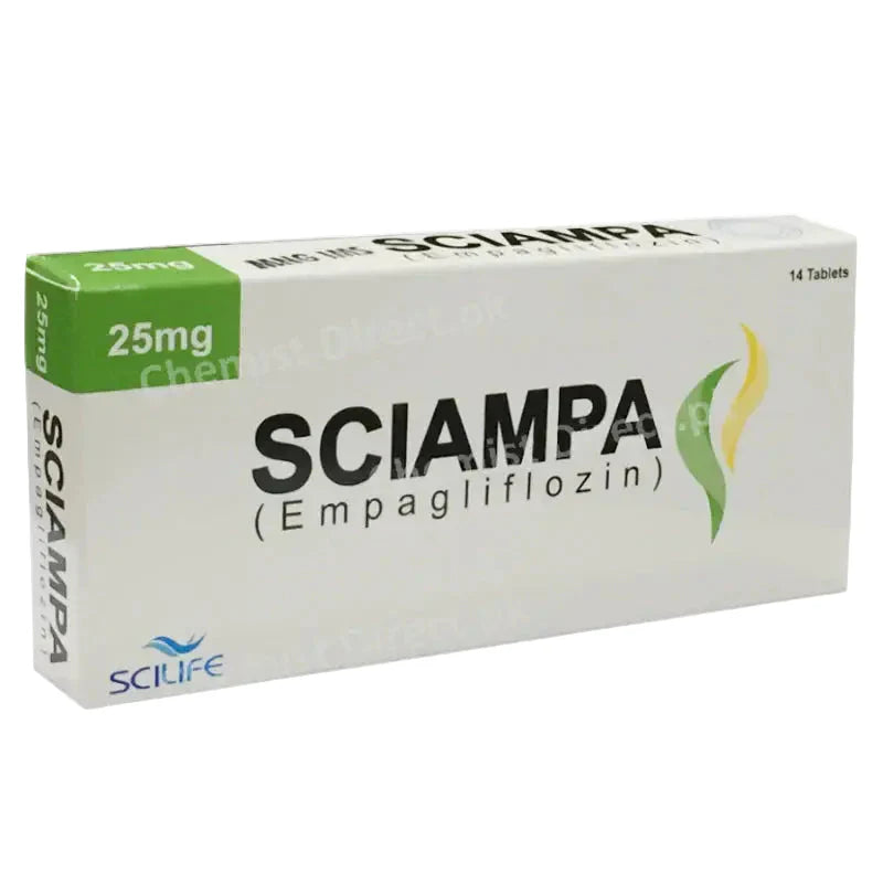 Sciampa 25mg empagliflozin blood sugar tablet Pakistan