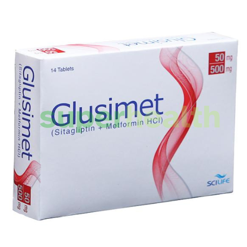 Glusimet 50mg/500mg Tablets – For Blood Sugar Control
