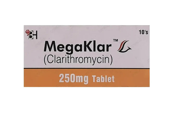 Megaklar 250mg Tablet – Bacterial Infection Treatment