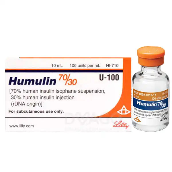 Humulin 70/30 100iu 10ml Vial (Human Insulin Isophane & Human Insulin Injection) – Blood Sugar Control Injection