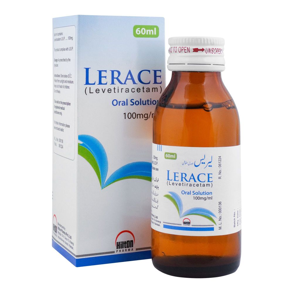 Lerace Solution 60ml Levetiracetam Oral Solution for Seizure Control