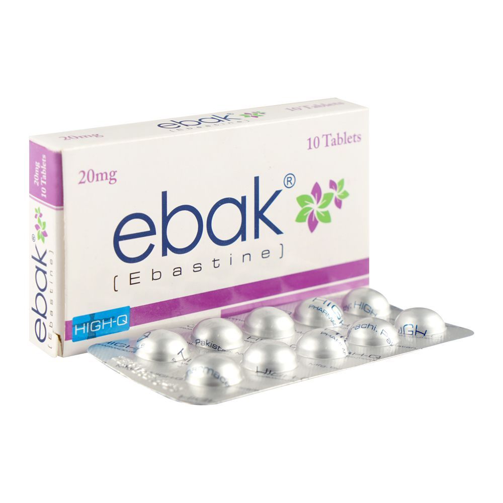 Ebak 20mg Tablet 10s (Ebastine) – Allergy Symptom Relief