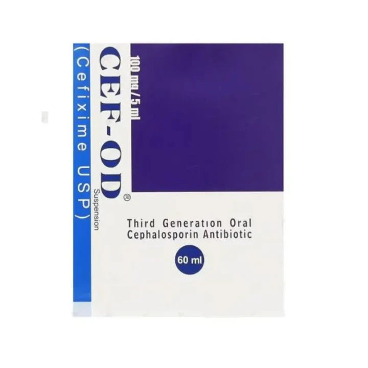 Cef OD 100mg/60ml Suspension – Antibiotic for Bacterial Infections