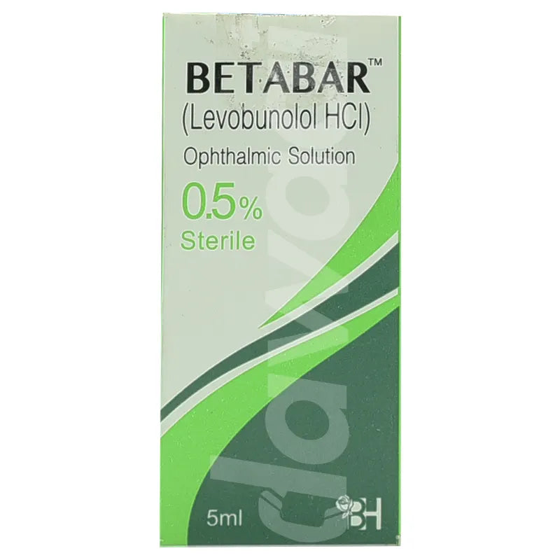 Betabar 0.5% Eye Drops 5ml – For Glaucoma and Eye Pressure Control