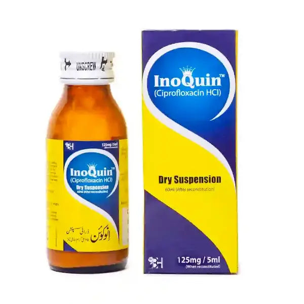 Inoquin 125mg Suspension – Bacterial Infection Treatment Syrup