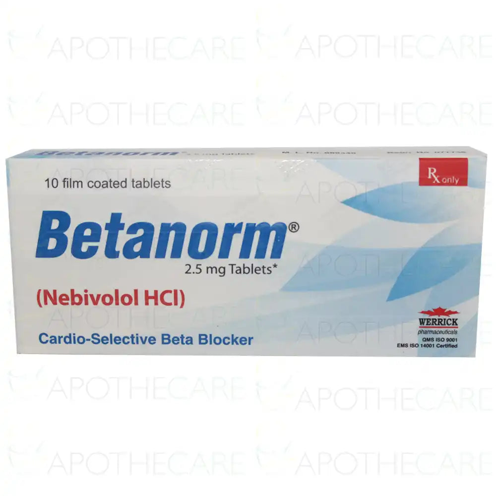Betanorm 2.5mg Tablet – For High Blood Pressure and Heart Rate Control