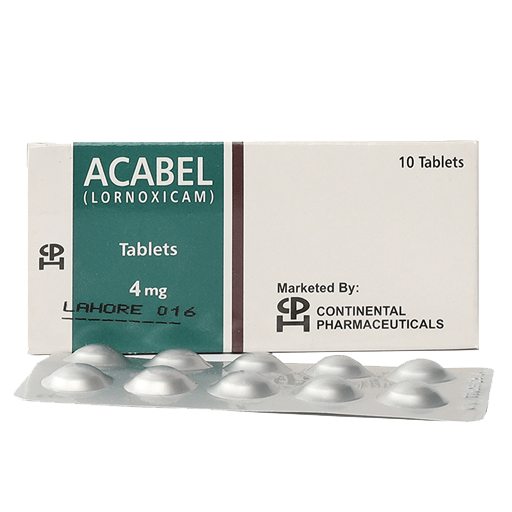 Acabel 4mg Tablets – Lornoxicam Anti-Inflammatory Pain Relief
