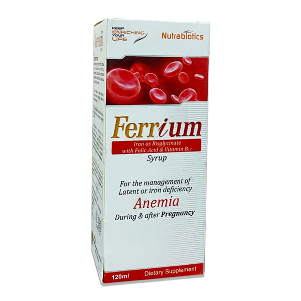Ferrium Syrup 120ml (Iron Polymaltose Complex + Folic Acid) – Iron Deficiency Anemia Supplement