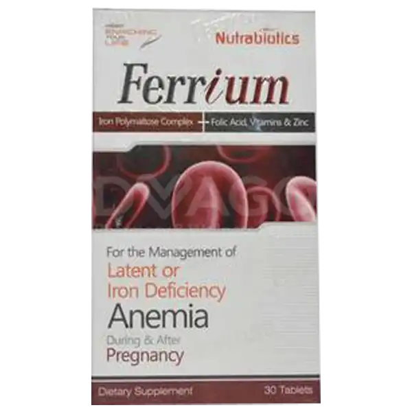 Ferrium Tablets (Iron Polymaltose Complex + Folic Acid + Vitamins & Zinc)