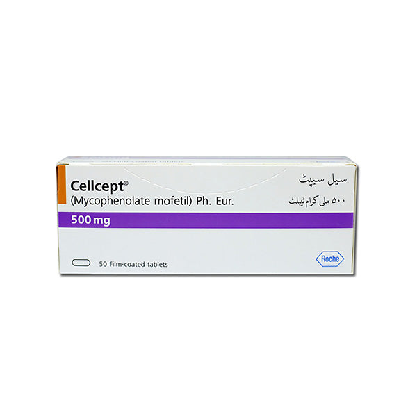 Cellcept 500mg Tablets Mycophenolate Mofetil for Immunosuppressive Therapy