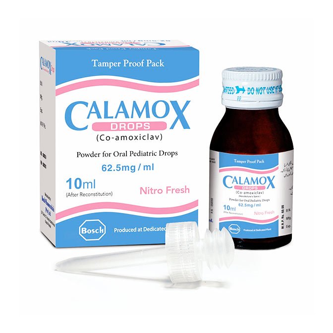 Calamox 10ml Drops – Antibiotic Oral Drops for Pediatric Bacterial Infections