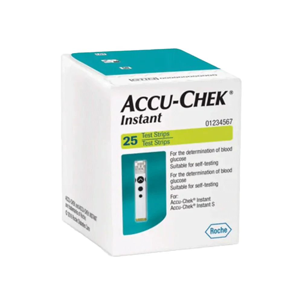 Accu-Chek Instant Test Strips 25s – Blood Glucose Monitoring Test Strips for Diabetes