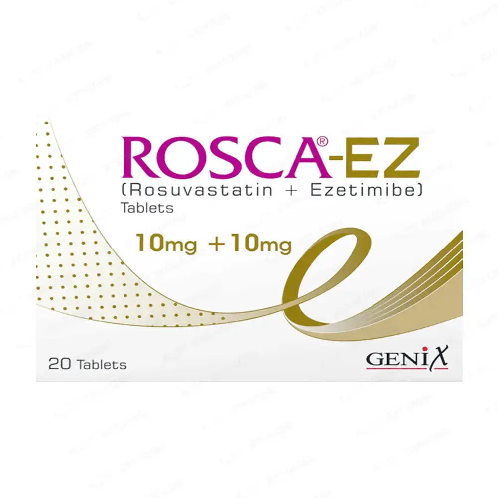 Rosca EZ 10mg+10mg (Rosuvastatin + Ezetimibe) Tablets – For Cholesterol Control
