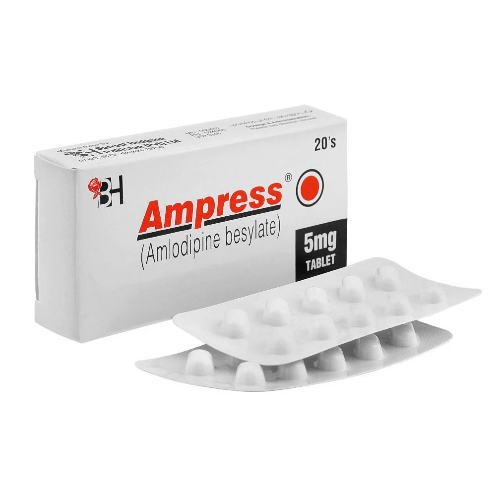 Ampress 5mg Tablet – Controls High Blood Pressure & Improves Blood Flow