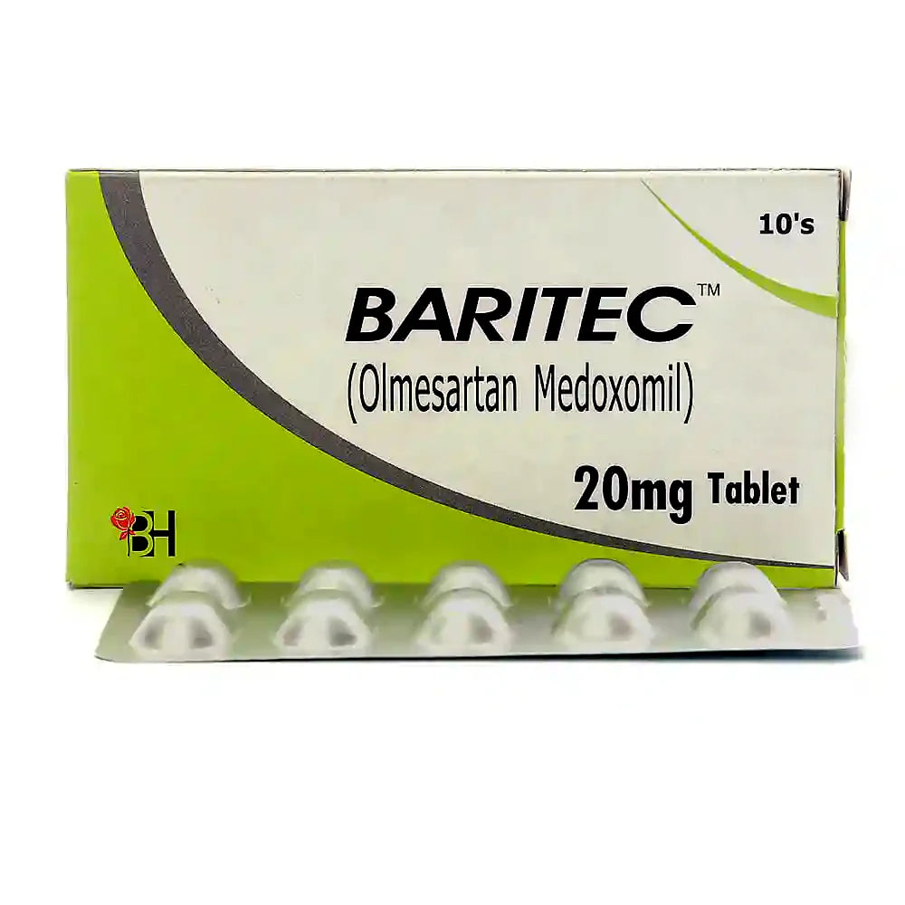 Baritec 20mg Tablet – Controls High Blood Pressure & Protects Heart Health