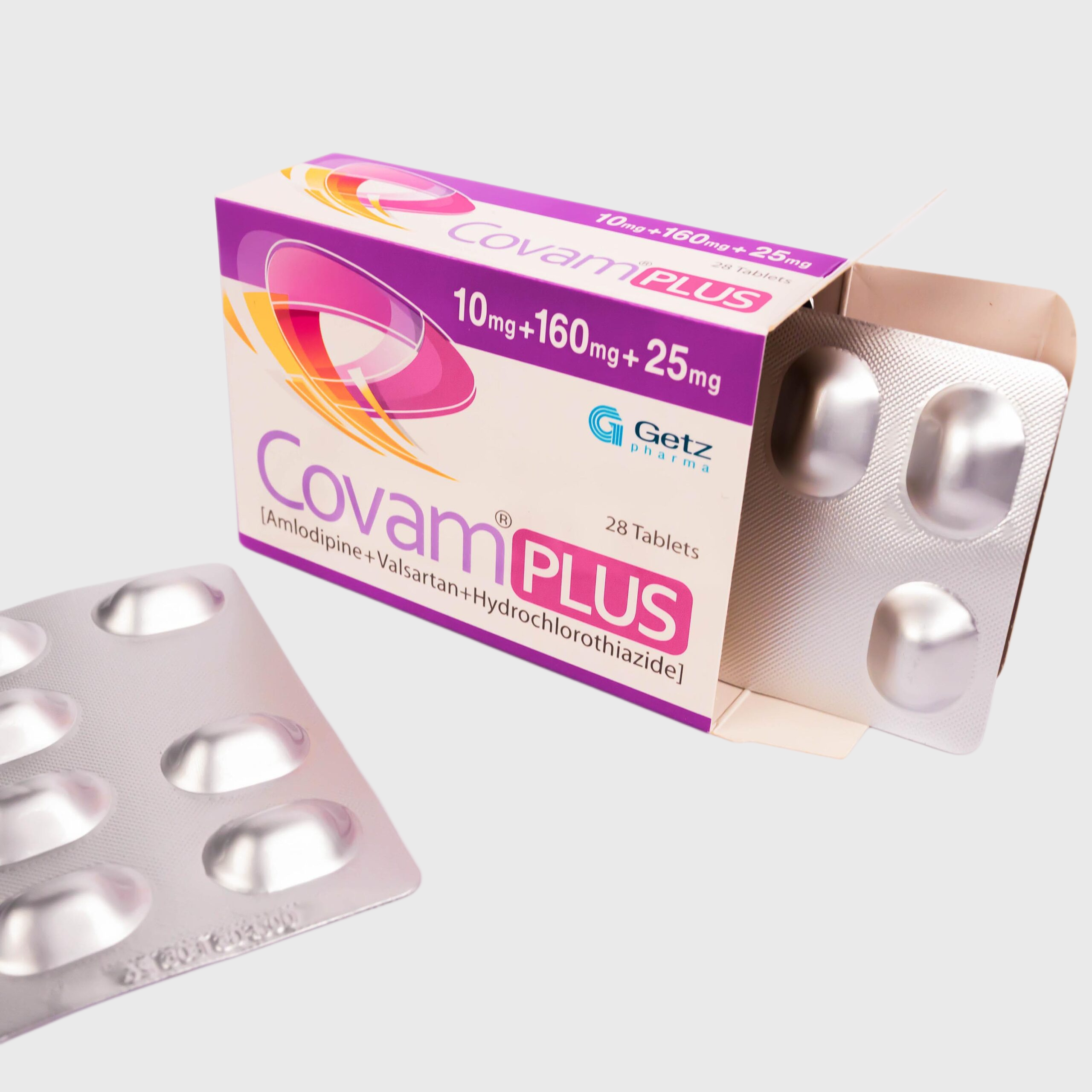 Covam Plus 10/160/25mg Tablet