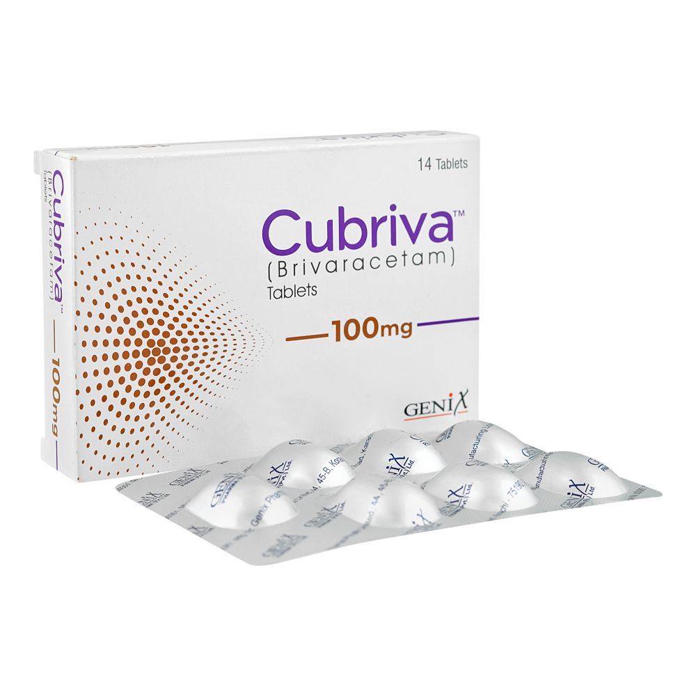 Cubriva 100mg tablet for epilepsy treatment Pakistan