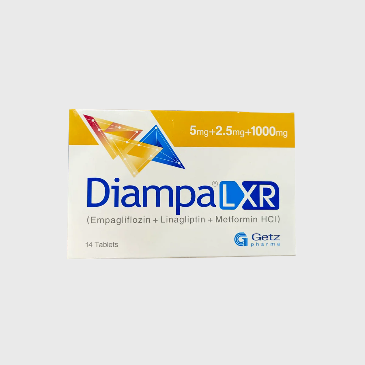 Diampa LXR 5mg+2.5mg+1000mg Tablet 