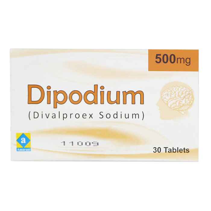Dipodium 500mg Tablets (Divalproex Sodium) – Seizure Control and Epilepsy Management Tablets