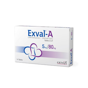 Exval A 5/80mg tablet for blood pressure control Pakistan