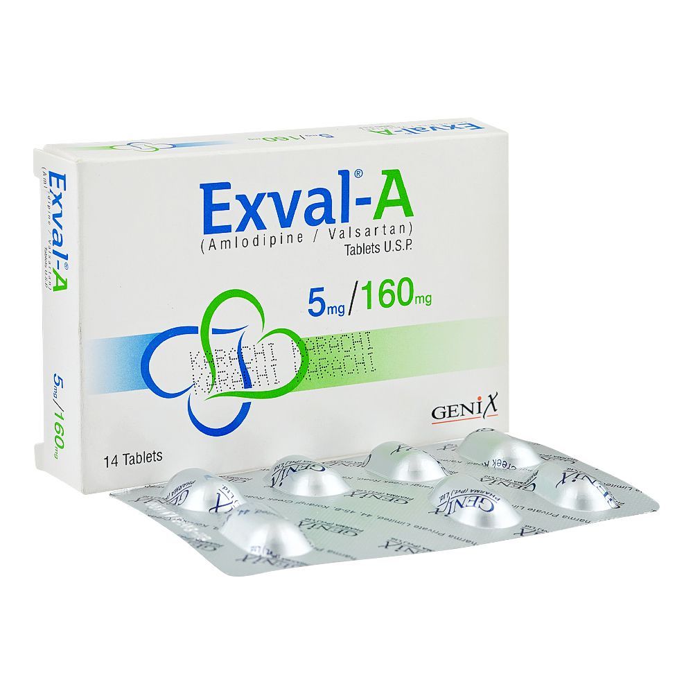 Exval A 5/160mg tablet for blood pressure control
