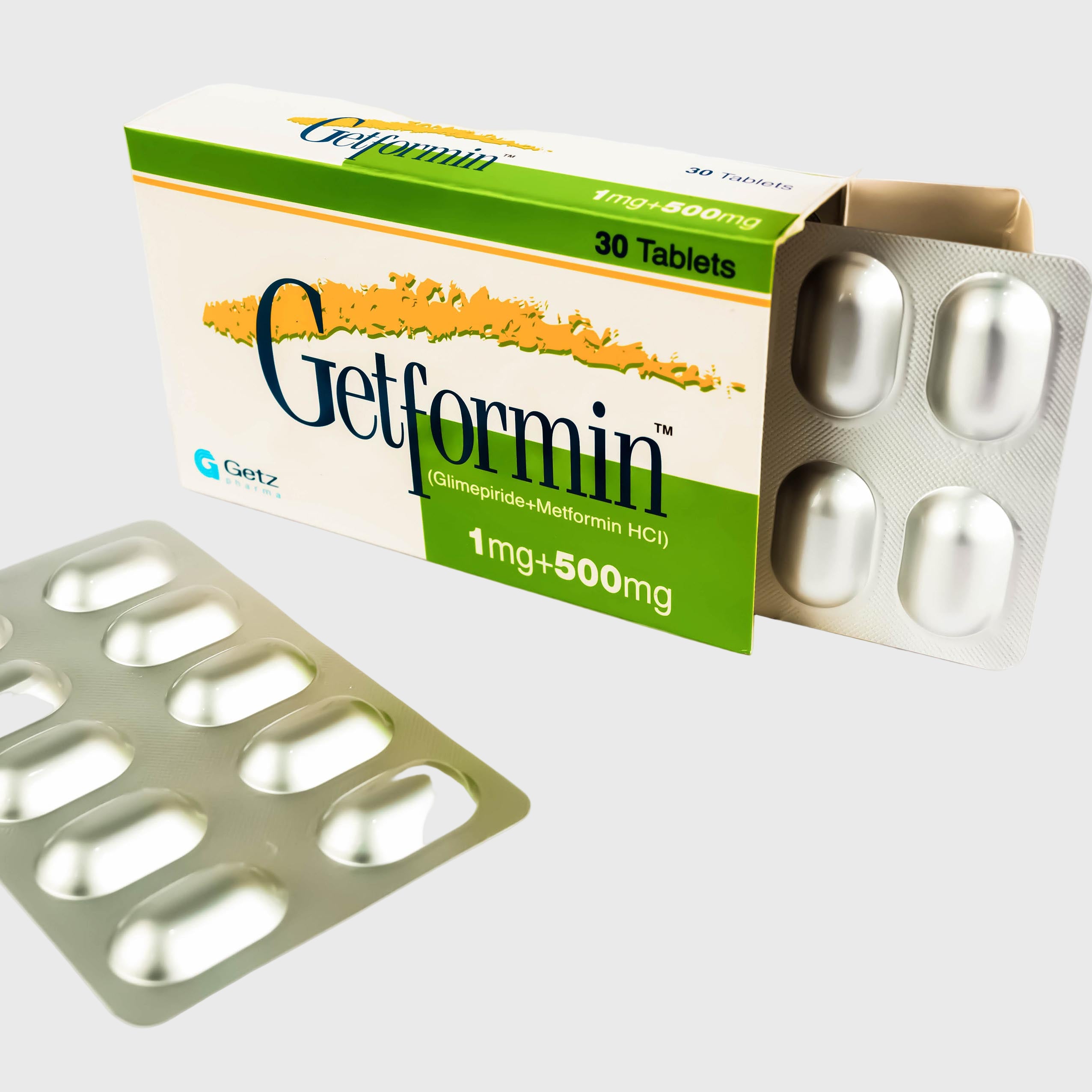 Getformin 1/500mg Tablet