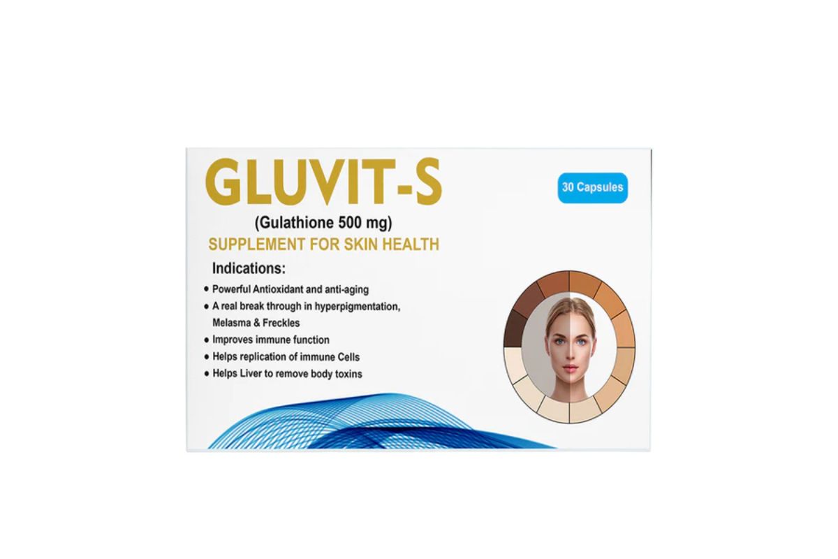 Gluvit S Glutathione 500mg Capsules