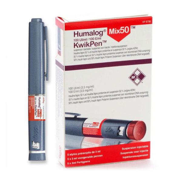 Humalog Mix 50 KwikPen 3ml 100u/ml (Insulin Lispro Protamine & Insulin Lispro) – Blood Sugar Control Prefilled Pen