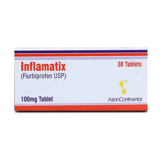 Inflamatix 100mg Tablet (Flurbiprofen) – Pain and Inflammation Relief Tablet