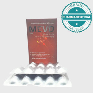 MEVO SKIN WHITENING, ANTI HAIR FALL AND ANTI AGING TABLETS