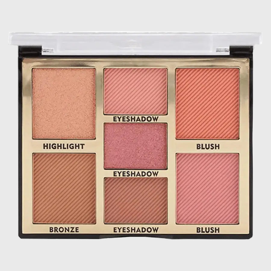 MISS ROSE Palette Blush &amp; Highlighter Bronze &amp; Eyeshadow 01
