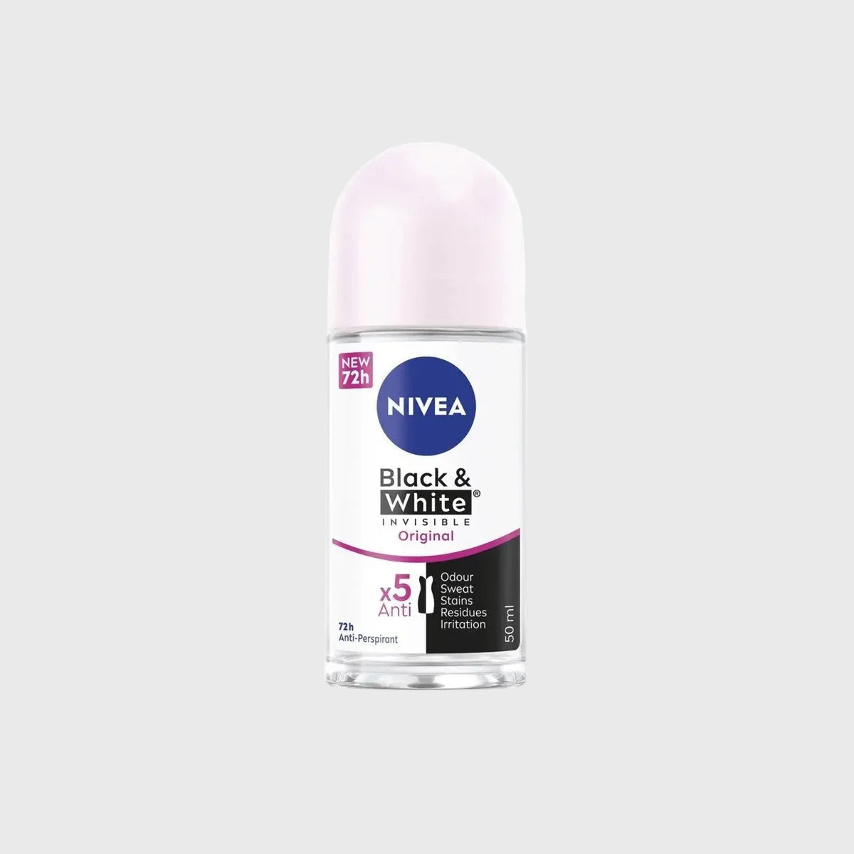 NIVEA Invisible Black & White Clear Roll On – 50 ml