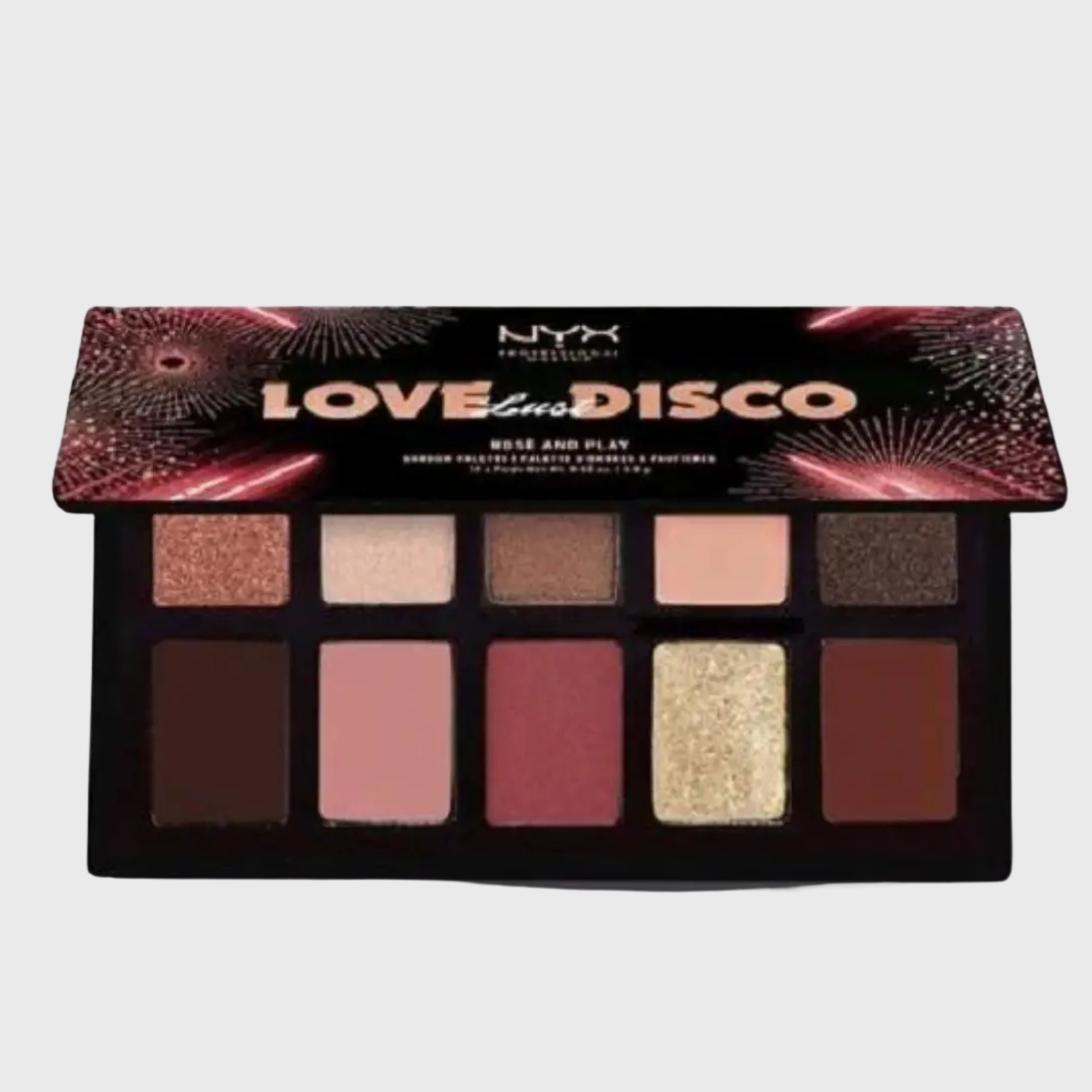 NYX Love Lust Disco Foil Play 6-Color Eye Shadow Palette – Electrify Your Eye Look