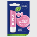 NIVEA Soft Rose Long Lasting Moisture Care Lip Balm – Rose-Tinted Hydration (4.85 g)