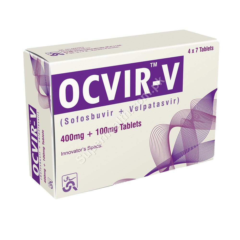 Ocvir V 400mg + 100mg Tablets Sofosbuvir + Velpatasvir for Hepatitis C