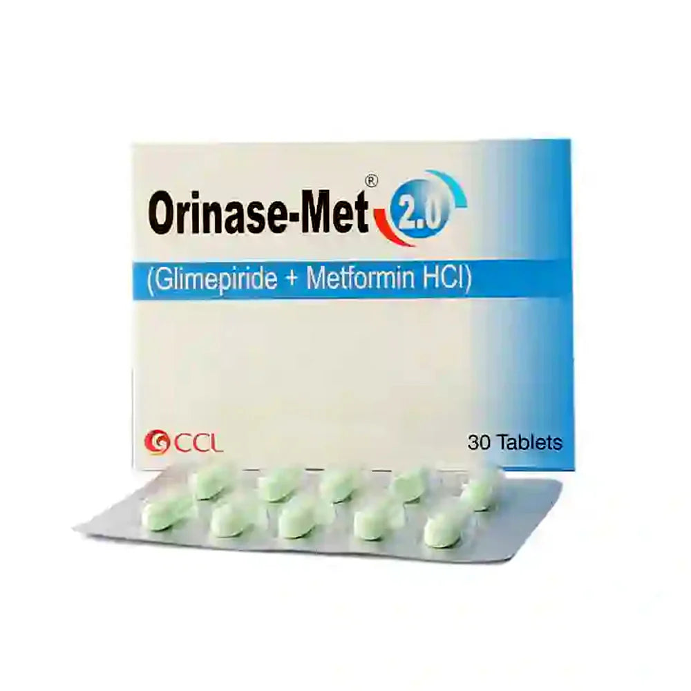 Orinase Met 2.0 Tablets – Treatment for Type 2 Diabetes Blood Sugar Control