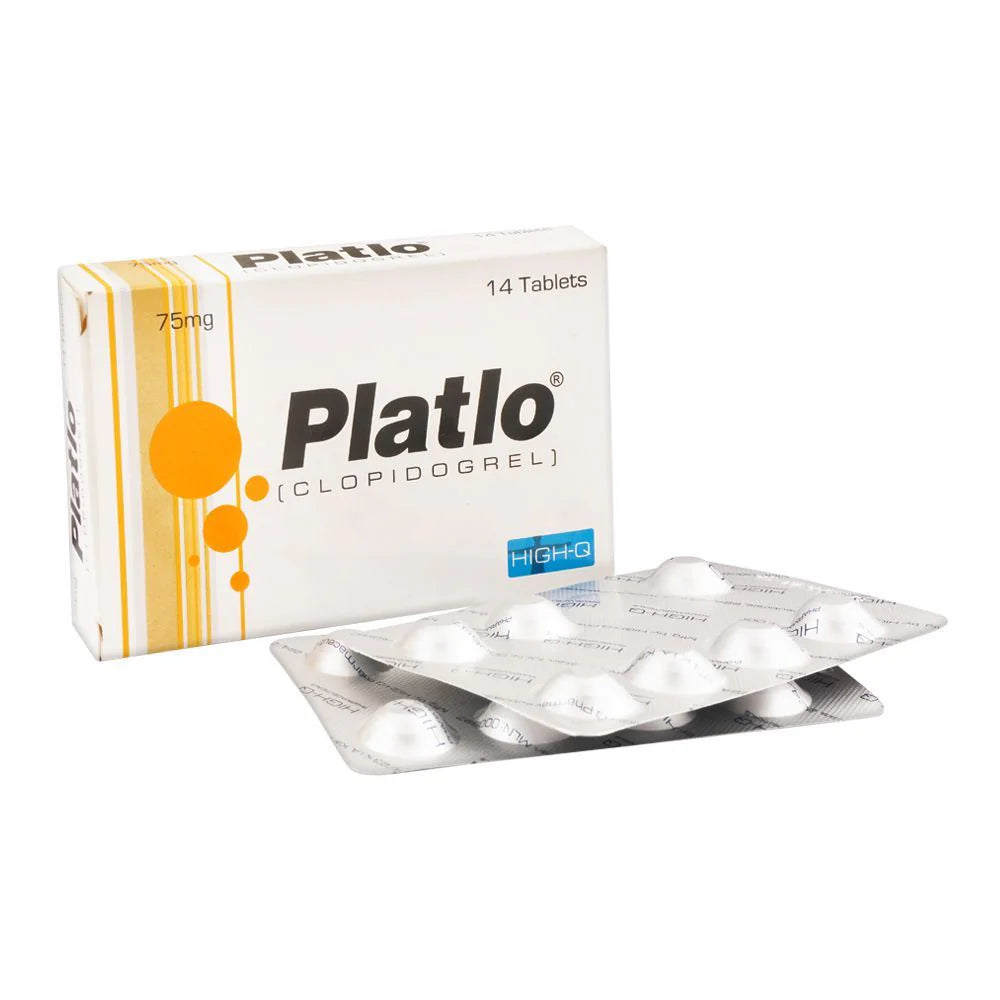 Platlo 75mg (Clopidogrel) – Blood Clot Prevention Tablet for Heart Health