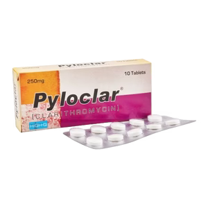 Pyloclar 250mg (Clarithromycin) – Bacterial Infection Treatment Tablet