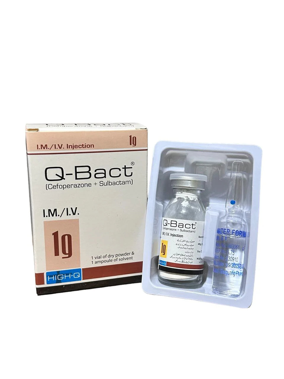 Q-Bact 1g (Cefoperazone + Sulbactam) – Bacterial Infection Treatment Injection