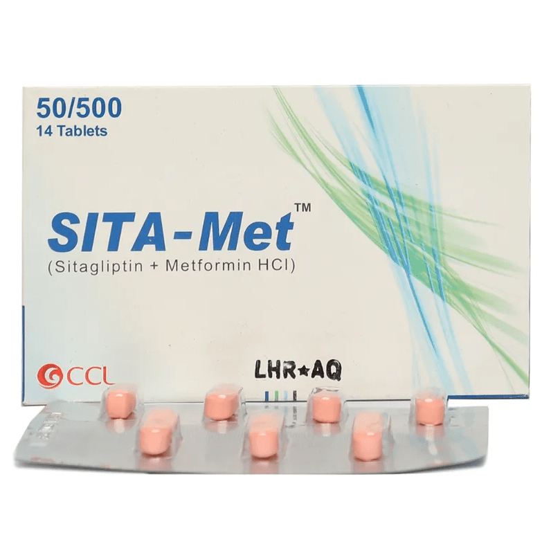 Sita Met 50mg/500mg Tablets – Treatment for Type 2 Diabetes Blood Sugar Control