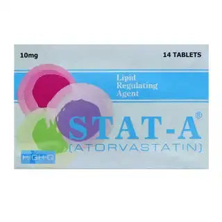 Stat-A 10mg (Atorvastatin) – Cholesterol Control Tablet for Heart Protection