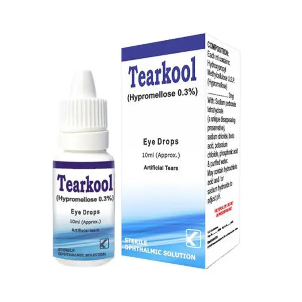 Tearkool Eye Drops 0.3% 10ml – For Dry Eye Lubrication and Irritation Relief