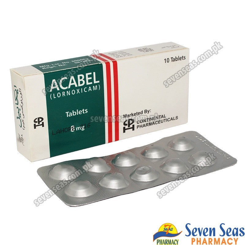 Acabel 8mg Tablets – Lornoxicam Anti-Inflammatory Pain Relief