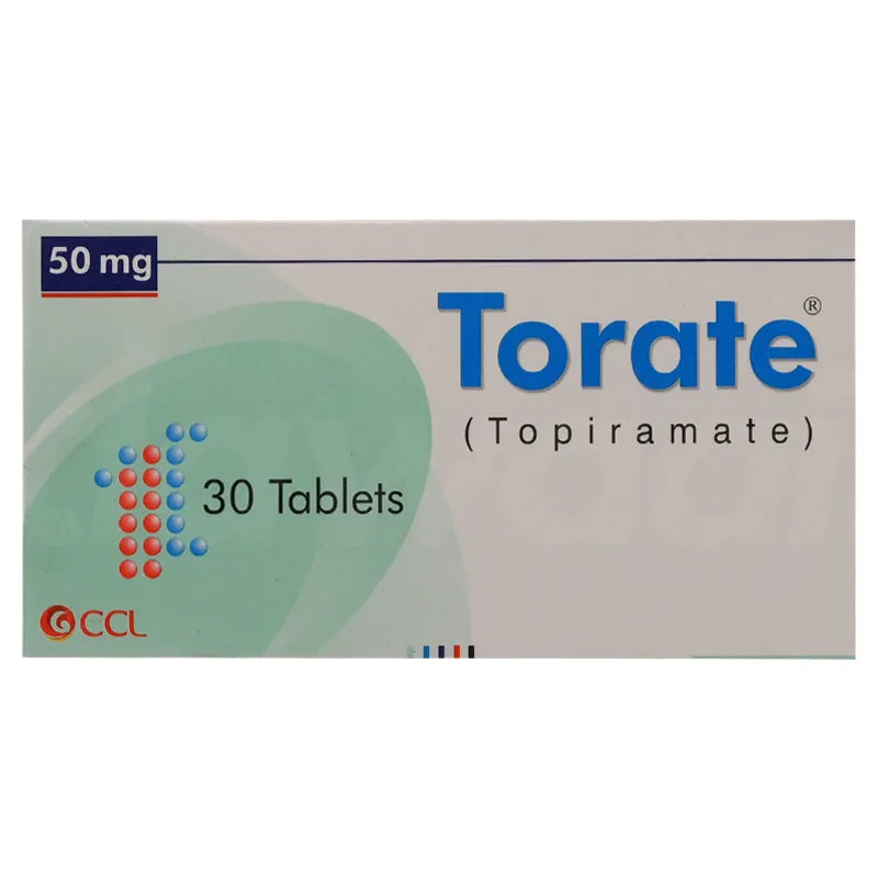 Torate 50mg Tablets – Treatment for Migraine Prevention and Seizure Control