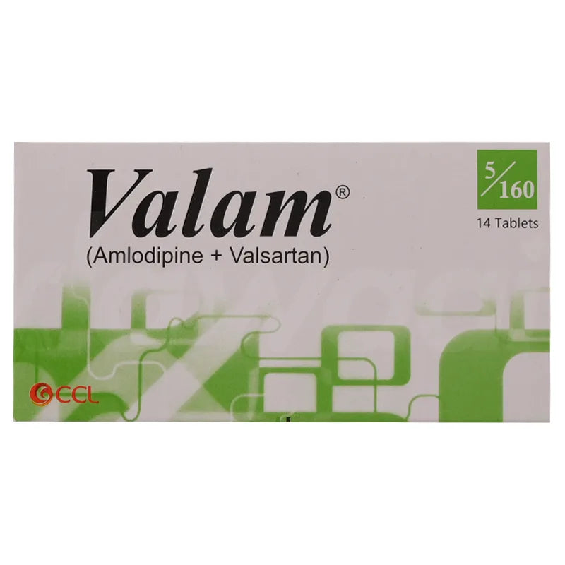 Valam 5mg/160mg Tablets – Treatment for High Blood Pressure Control