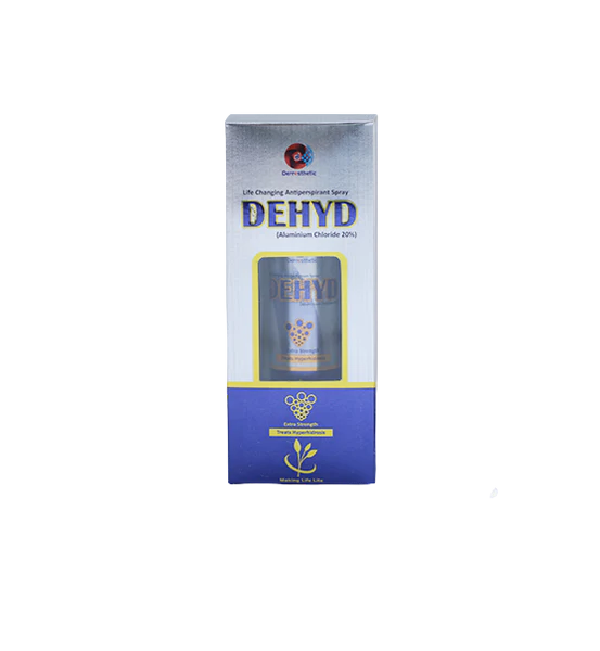 DEHYD SPRAY ALUMINIUM CHLORIDE 20% TREATS HYPERHIDROSIS 50ml