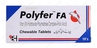 Polyfer FA Chewable Tablet – Iron Deficiency & Anemia Support