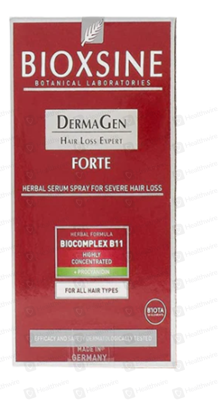 Bioxsine Dermagen Forte Shampoo 60ml for Hair Loss Care & Scalp Cleansing