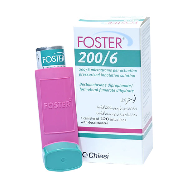 Foster Inhaler 200/6mcg – Asthma and Breathing Control Inhaler